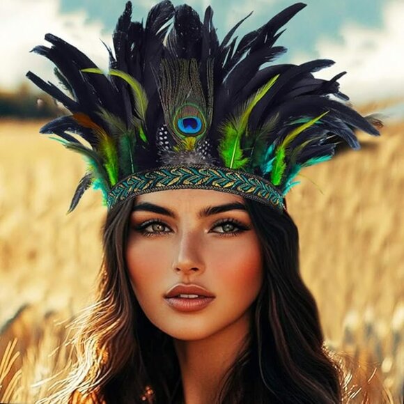 Accessories - Peacock Feather Headband